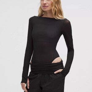 NWT Lululemon Mesh Boatneck Long-Sleeve Bodysuit - SOLD OUT ONLINE